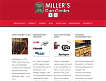 Tablet Screenshot of millersguncenter.com